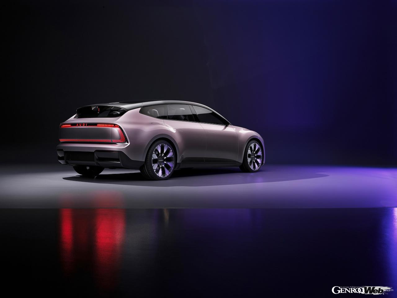 新ブランド「AUDI」の市販モデルの予告編とも言えるコンセプトカー「AUDI E コンセプト」。