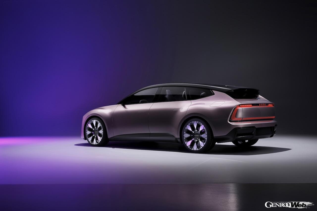 新ブランド「AUDI」の市販モデルの予告編とも言えるコンセプトカー「AUDI E コンセプト」。