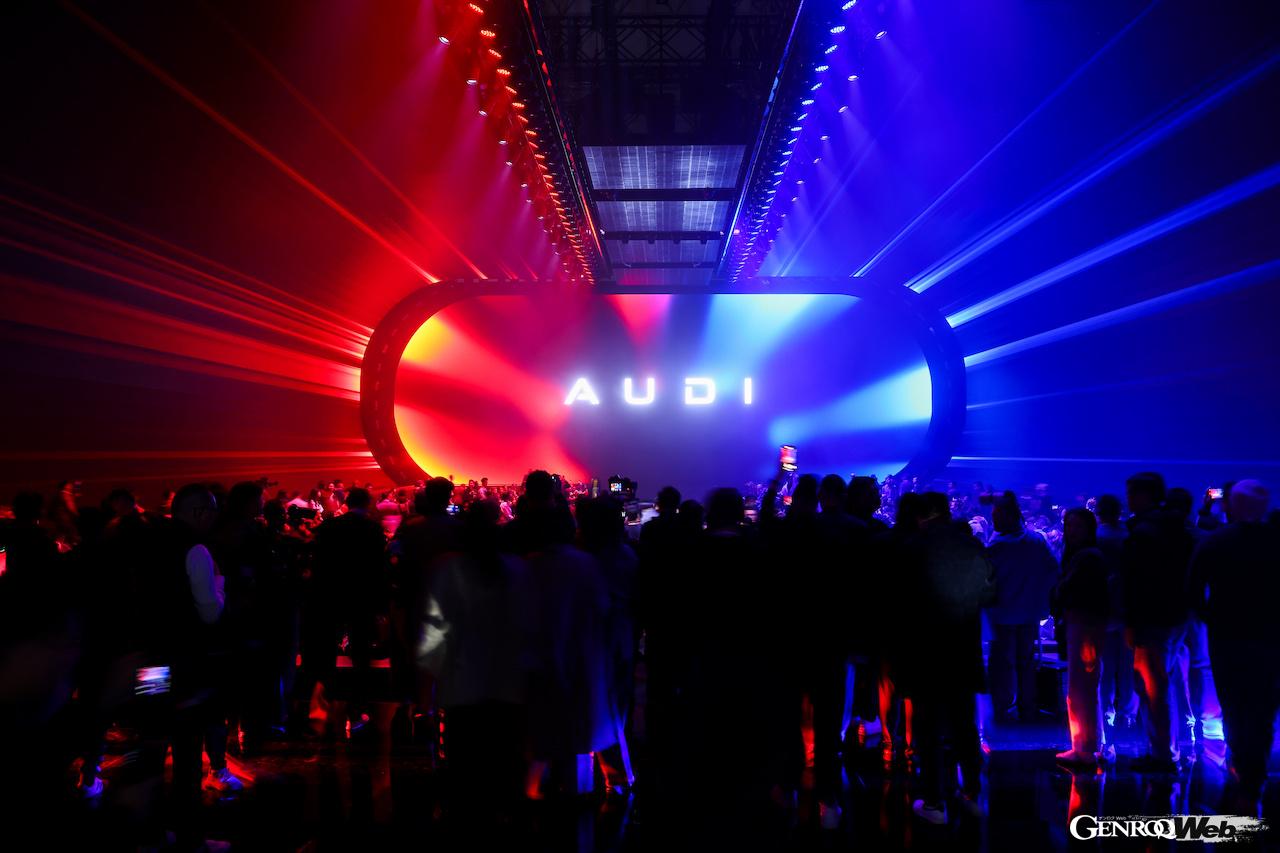 11月7日に中国上海で行われた「AUDI E コンセプト」のワールドプレミア。