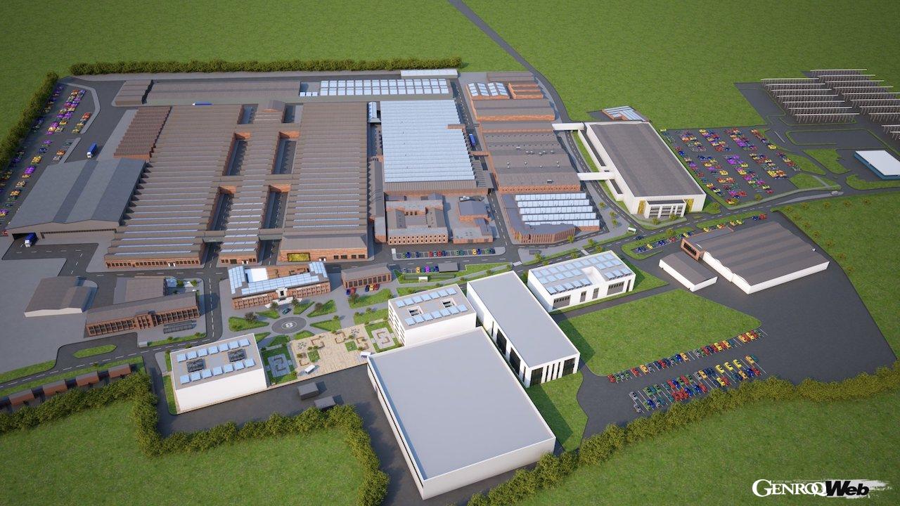 現在、英国・クルーの本社ファクトリーは、「ビヨンド100+」の達成に向けて、最先端のデザインセンター、塗装工場、BEVの組み立てラインが新設される。