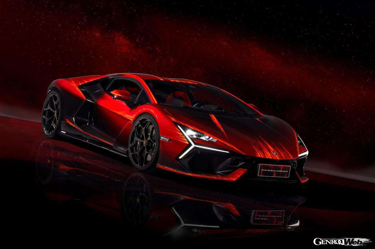 ワンオフモデル「ランボルギーニ レヴエルト オペラ ウニカ」のエクステリア。