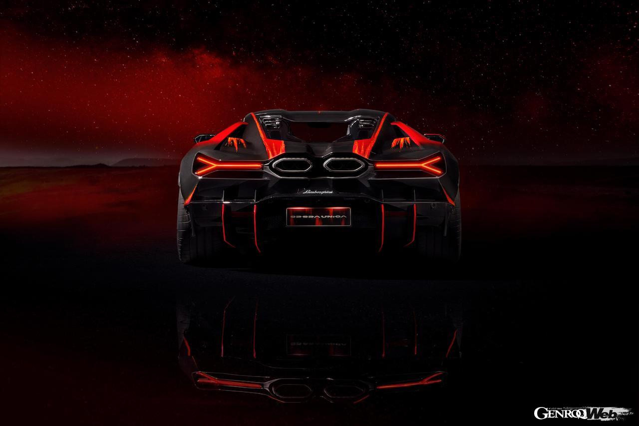 ワンオフモデル「ランボルギーニ レヴエルト オペラ ウニカ」のエクステリア。