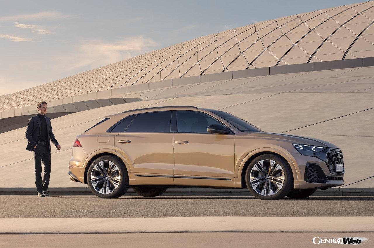 日本導入が開始された「アウディ Q8」改良新型のエクステリア。