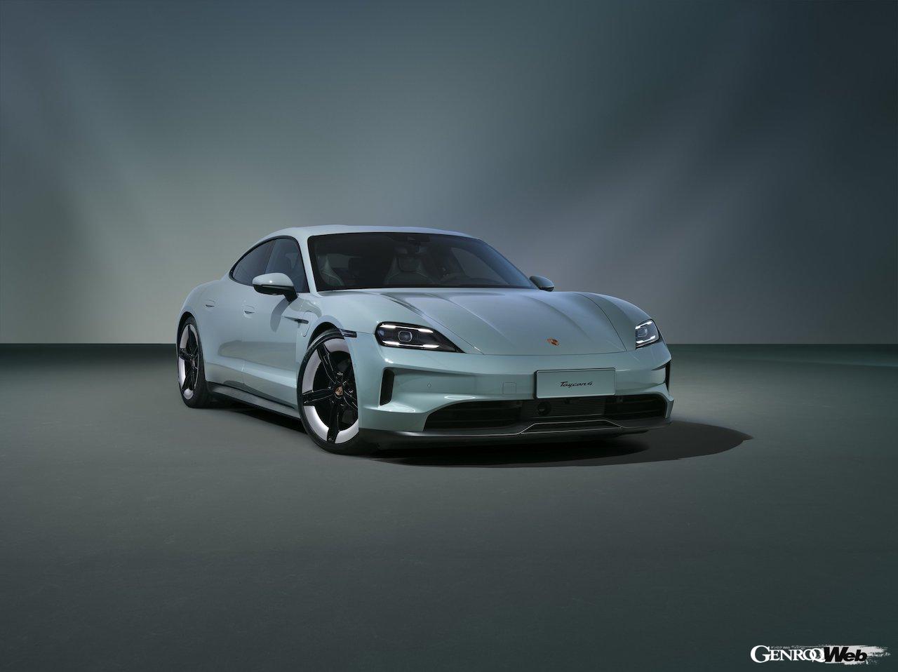 日本導入がスタートした「ポルシェ タイカン4」のエクステリア。
