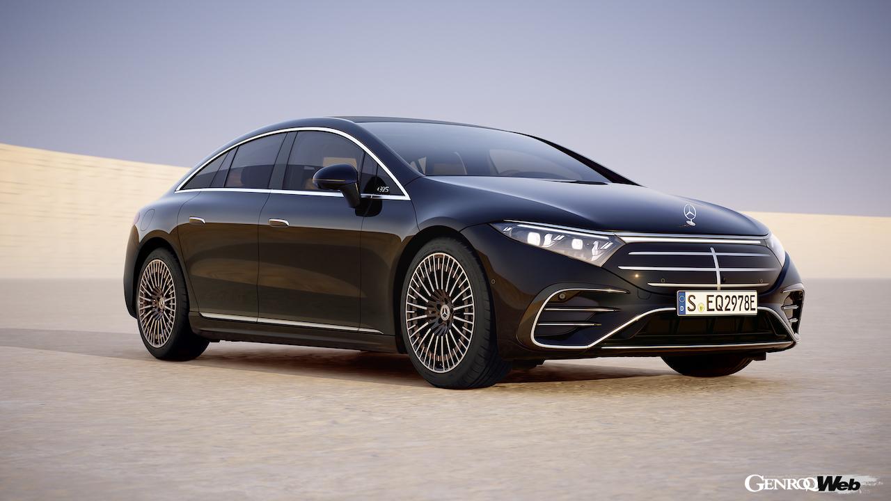 日本導入がスタートした「メルセデス・ベンツ EQS」改良新型のインテリア。