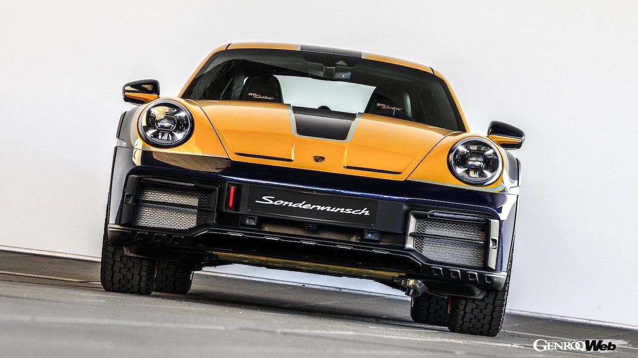 イタリア人コクレターのために製作された、「ソンダーバーシュ 911 ダカール」のエクステリア。