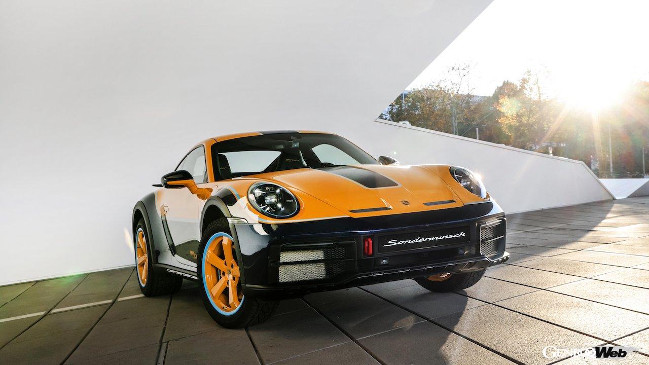 イタリア人コクレターのために製作された、「ソンダーバーシュ 911 ダカール」のエクステリア。