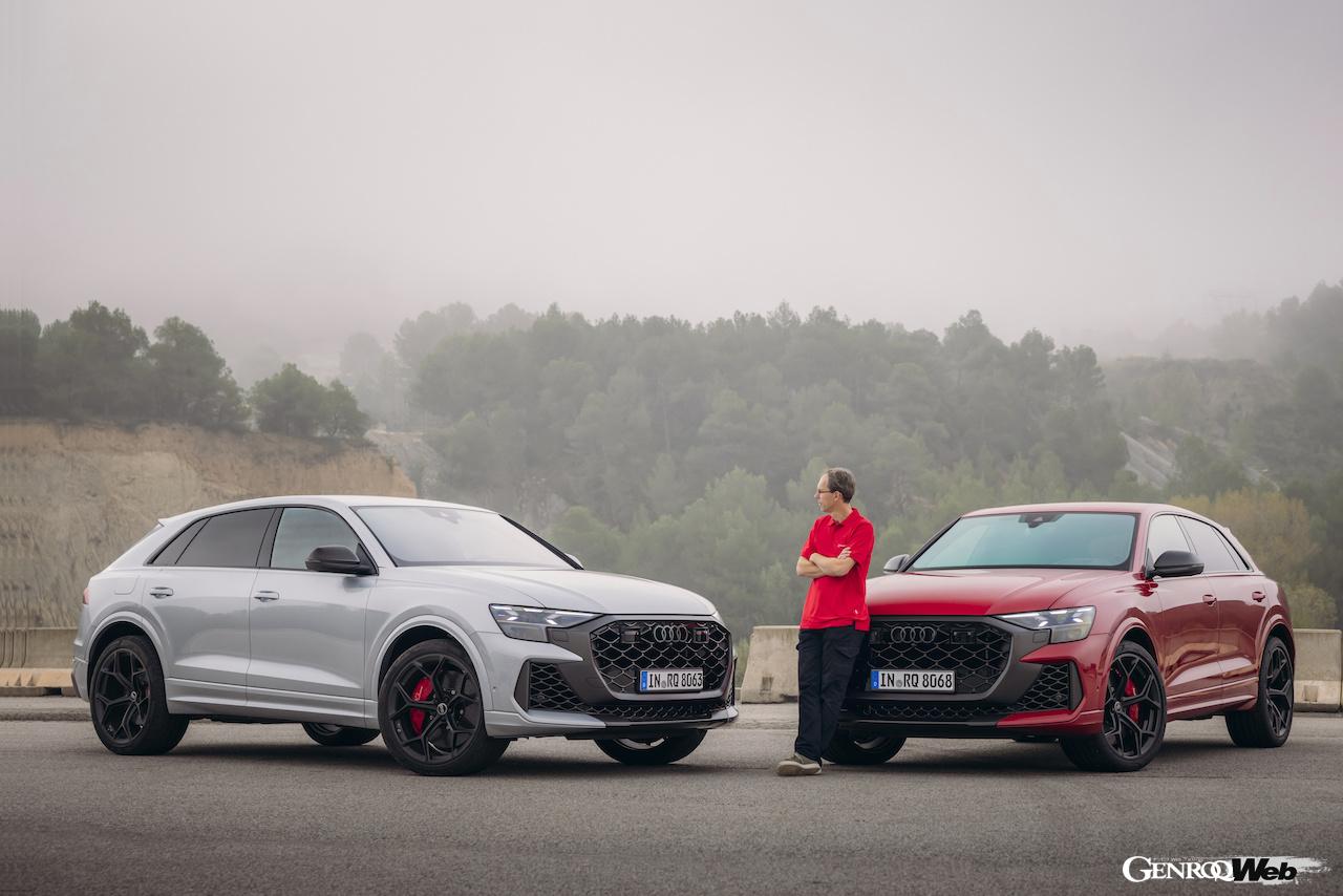 アウディは、スペイン・カタルーニャ地方のリゾート地、シッチェスにおいて、シャシー開発担当責任者のローランド・ワシュカウ（写真）を招き、「RS Q8 パフォーマンス」改良新型のテストツアーを実施した。