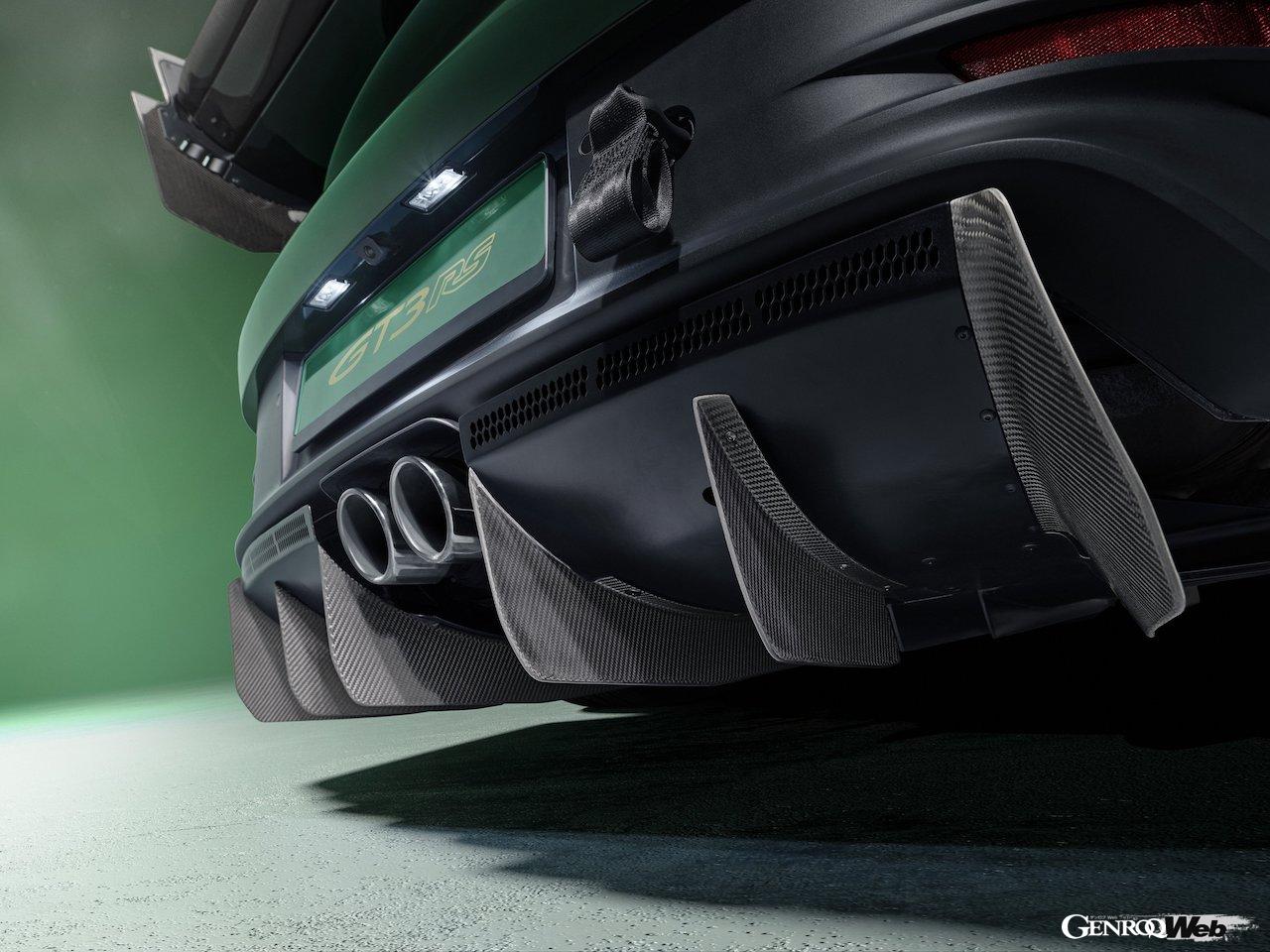 「マンタイ・キット」を装着した、ポルシェ 911 GT3 RSのエアロダイナミクス・コンポーネント。