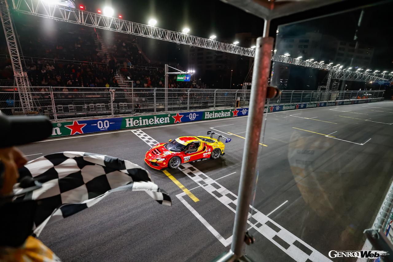 F1ラスベガスGPのサポートレースとして、フェラーリ・チャレンジ・ノースアメリカ最終戦が11月22日に開催された。