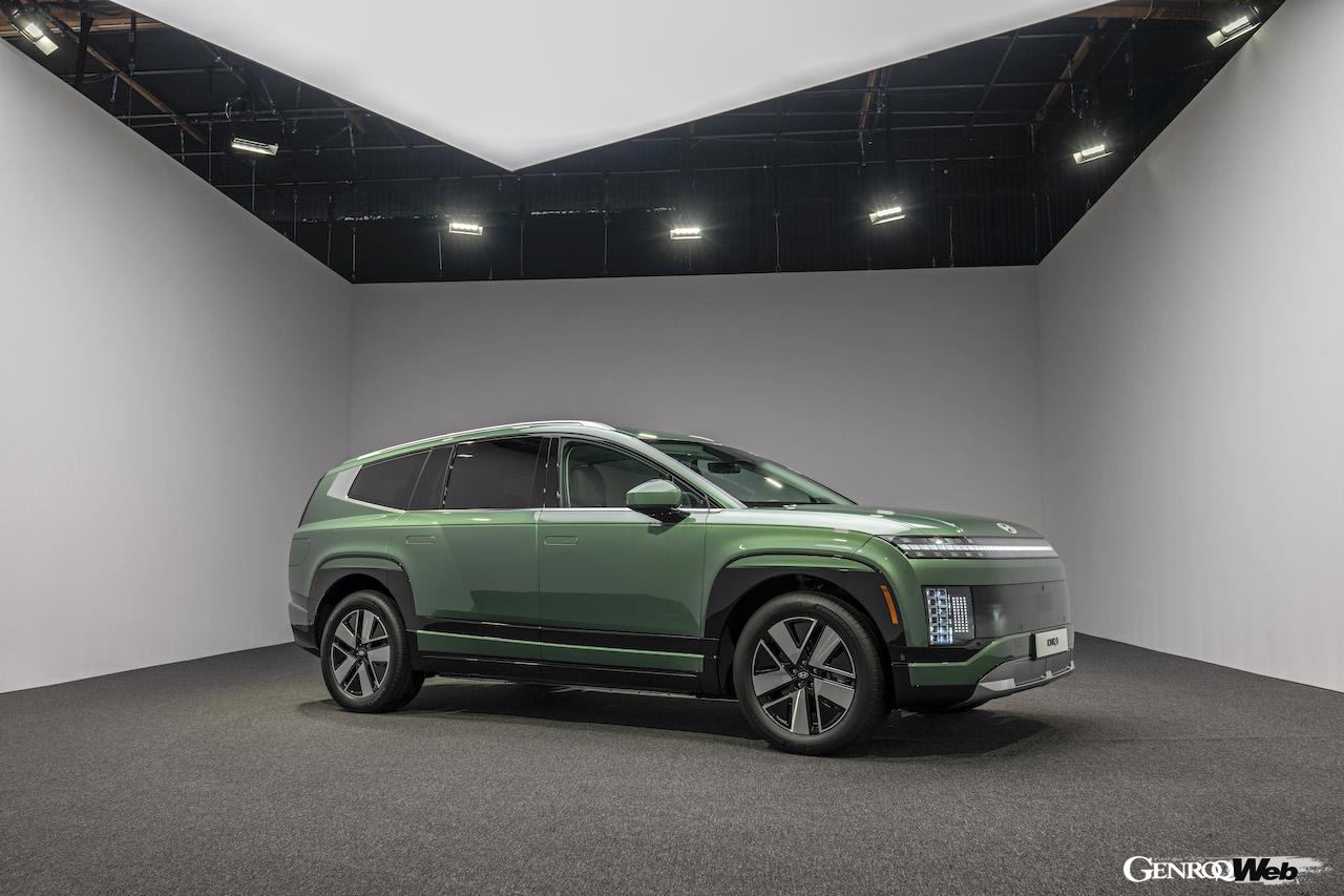 新型フル電動SUV「ヒョンデ アイオニック 9」のエクステリア。