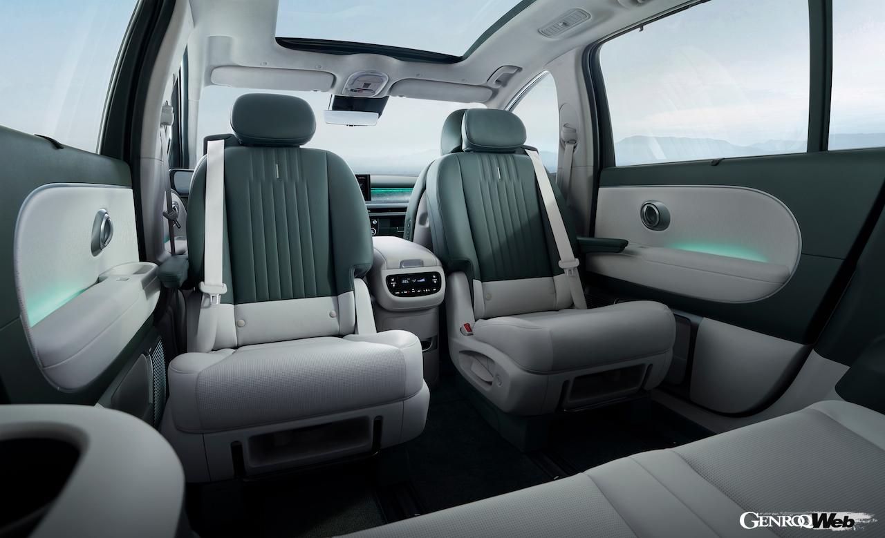 新型フル電動SUV「ヒョンデ アイオニック 9」のインテリア。