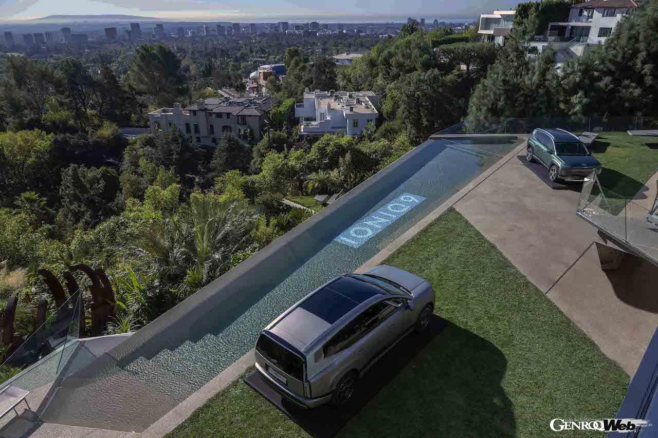 新型フル電動SUV「ヒョンデ アイオニック 9」のエクステリア。