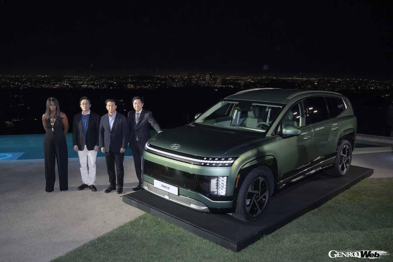 米国・ロサンゼルスのゴールドスタインハウスで行われた、「ヒョンデ アイオニック 9」の発表イベント。