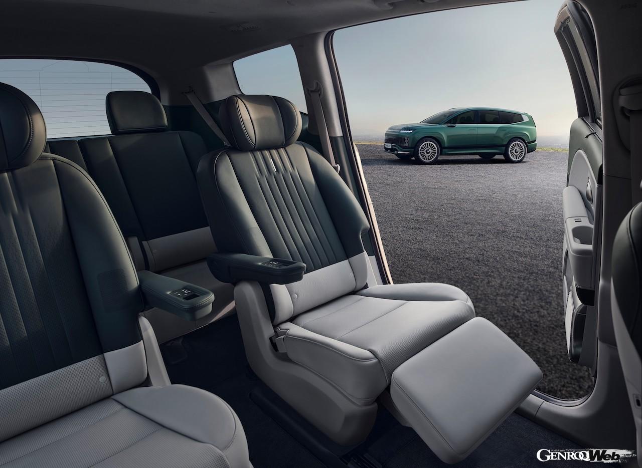 新型フル電動SUV「ヒョンデ アイオニック 9」のインテリア。