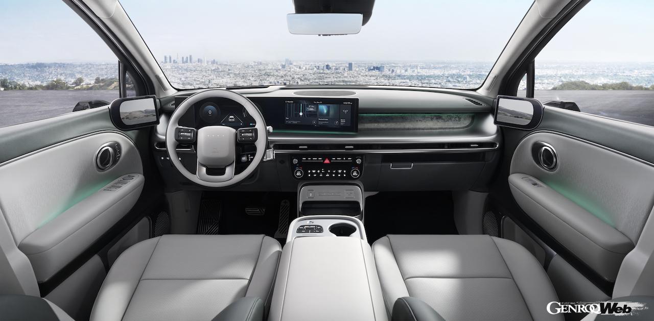 新型フル電動SUV「ヒョンデ アイオニック 9」のインテリア。