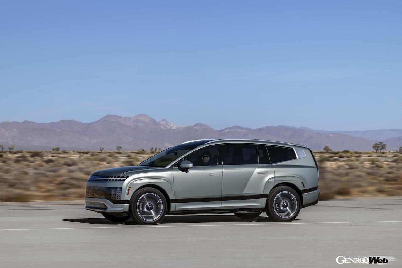 新型フル電動SUV「ヒョンデ アイオニック 9」のエクステリア。