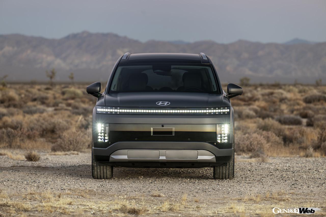 新型フル電動SUV「ヒョンデ アイオニック 9」のエクステリア。