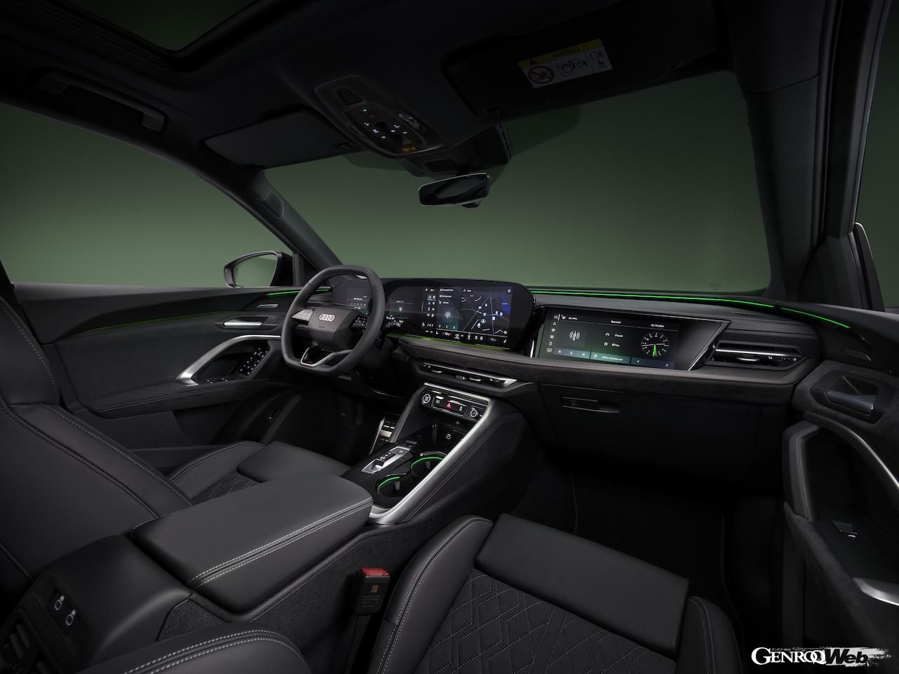新型「アウディ Q5 スポーツバック」のインテリア。