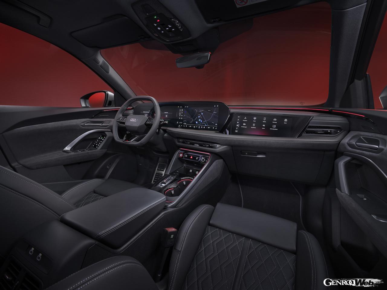 新型「アウディ Q5 スポーツバック」のインテリア。