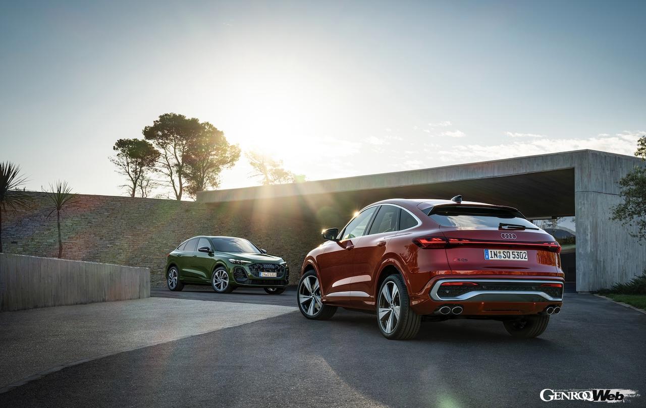 2代目Q5から登場した「スポーツバック」が2世代目に進化。ハッチゲートが寝かされた流麗なクーペスタイルを持ちながら、充分なラゲッジスペースが確保された。