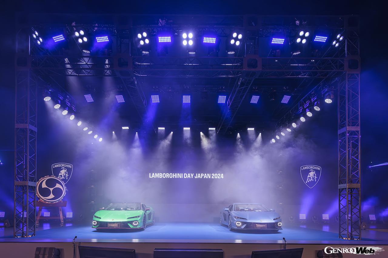 「ランボルギーニ・デイ・ジャパン」で行われた、ランボルギーニ テメラリオのアジア・パシフィック・ワールドプレミア。