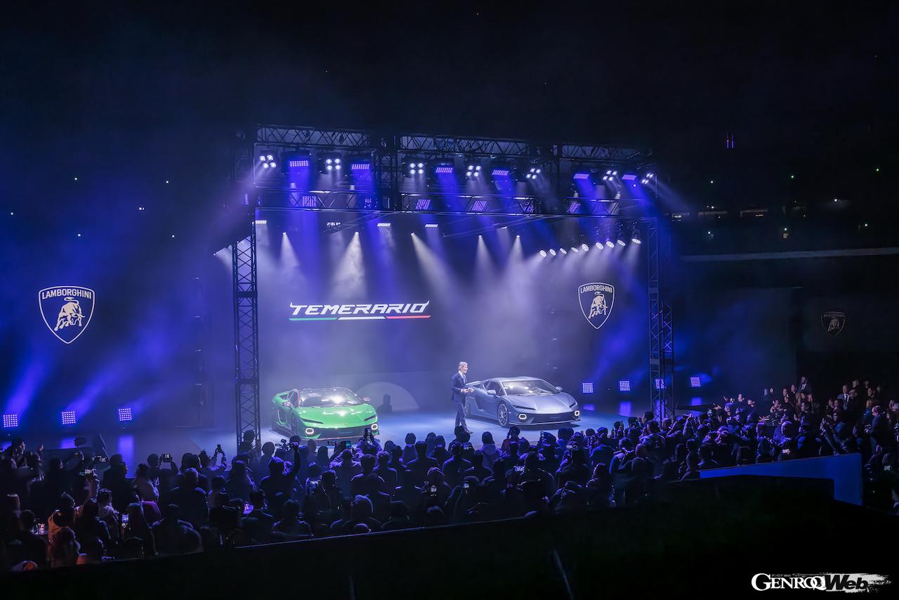「ランボルギーニ・デイ・ジャパン」で行われた、ランボルギーニ テメラリオのアジア・パシフィック・ワールドプレミア。