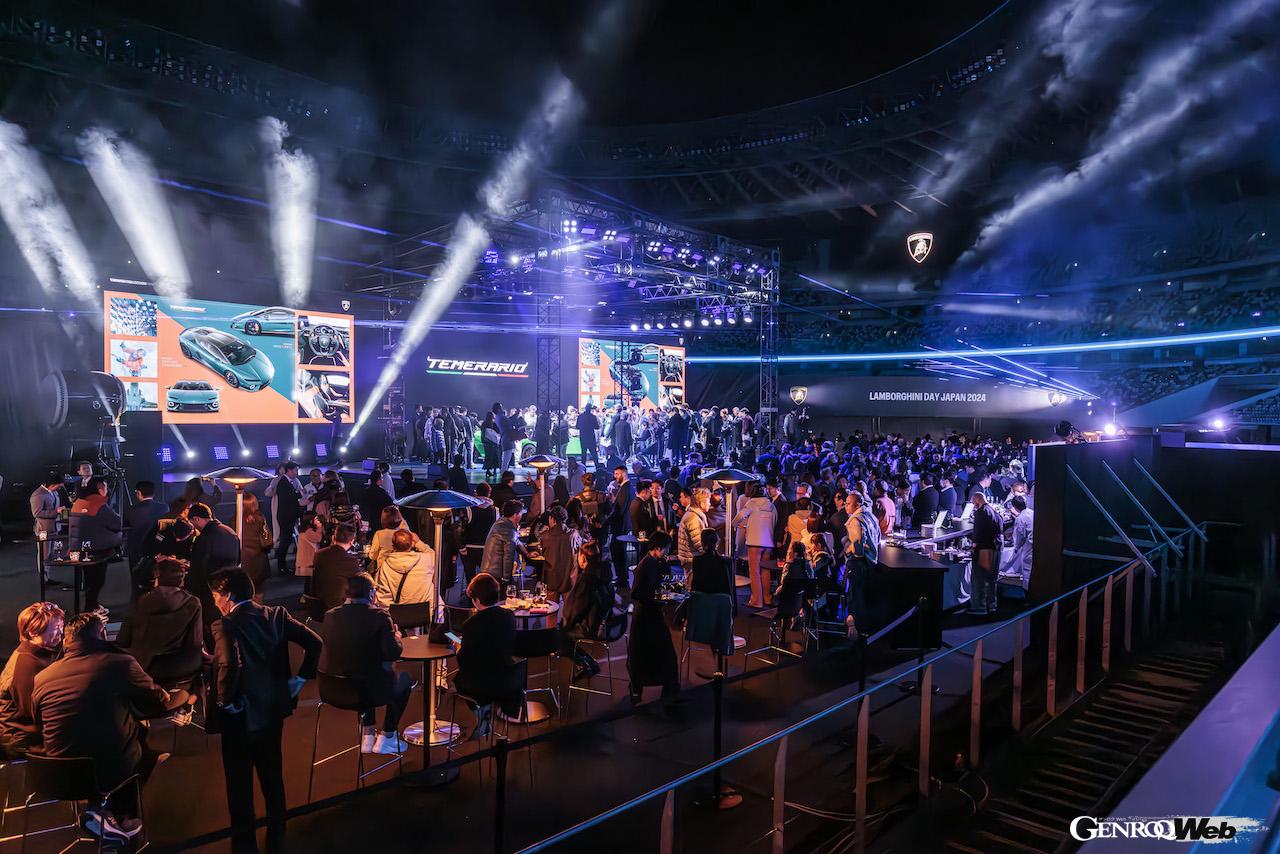 「ランボルギーニ・デイ・ジャパン」で行われた、ランボルギーニ テメラリオのアジア・パシフィック・ワールドプレミア。