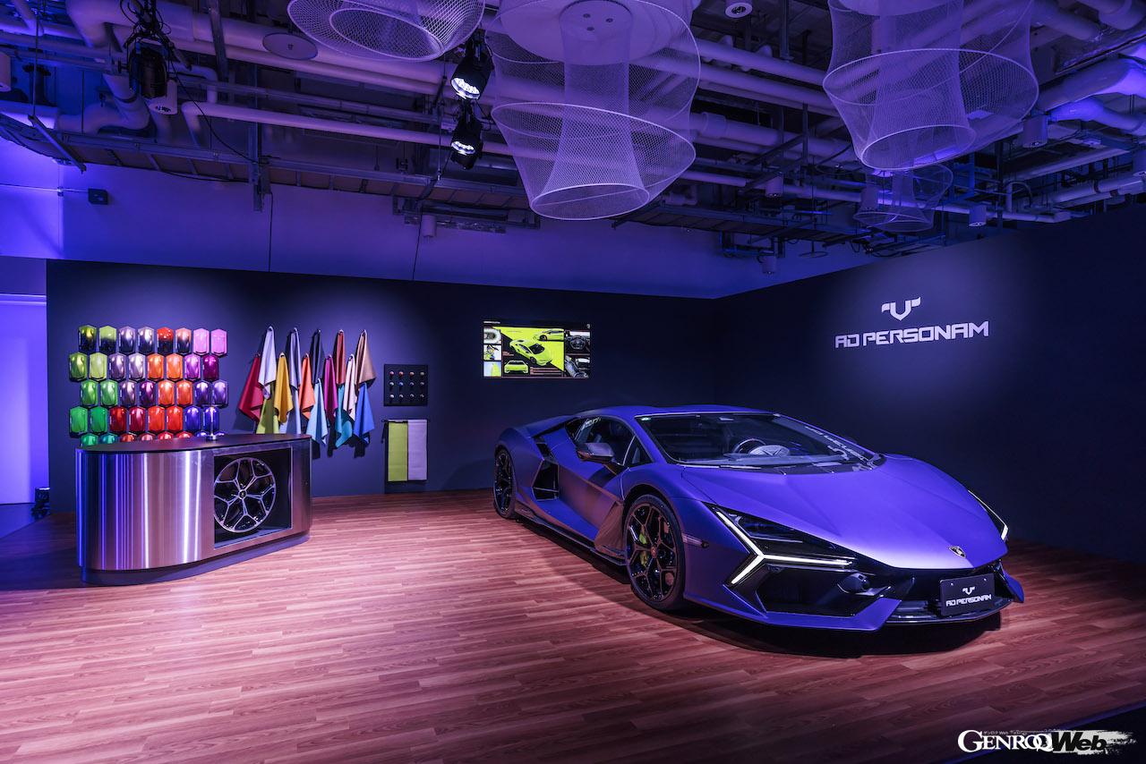 「ランボルギーニ・デイ・ジャパン」に展示された新旧ランボルギーニ。