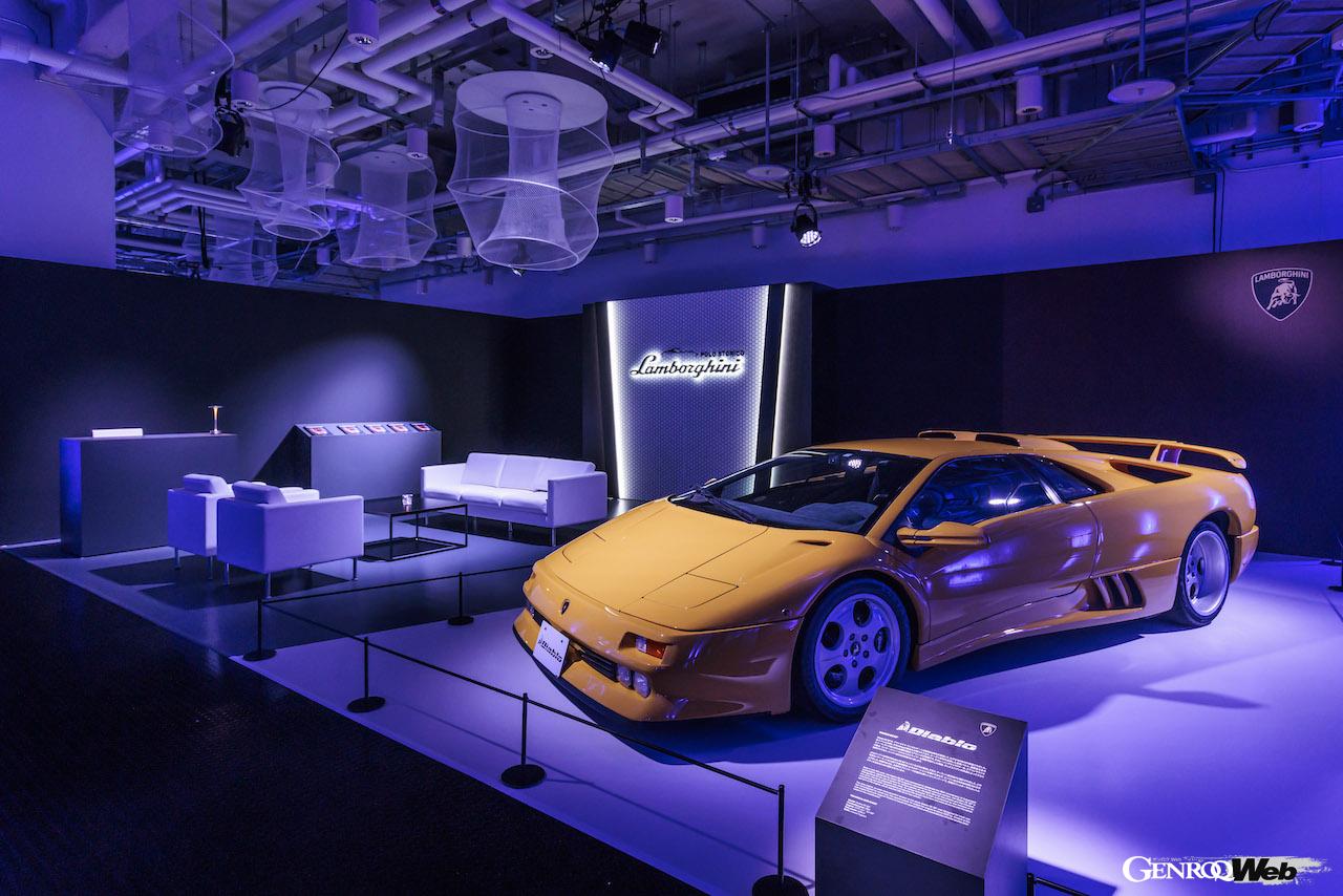 「ランボルギーニ・デイ・ジャパン」に展示された新旧ランボルギーニ。