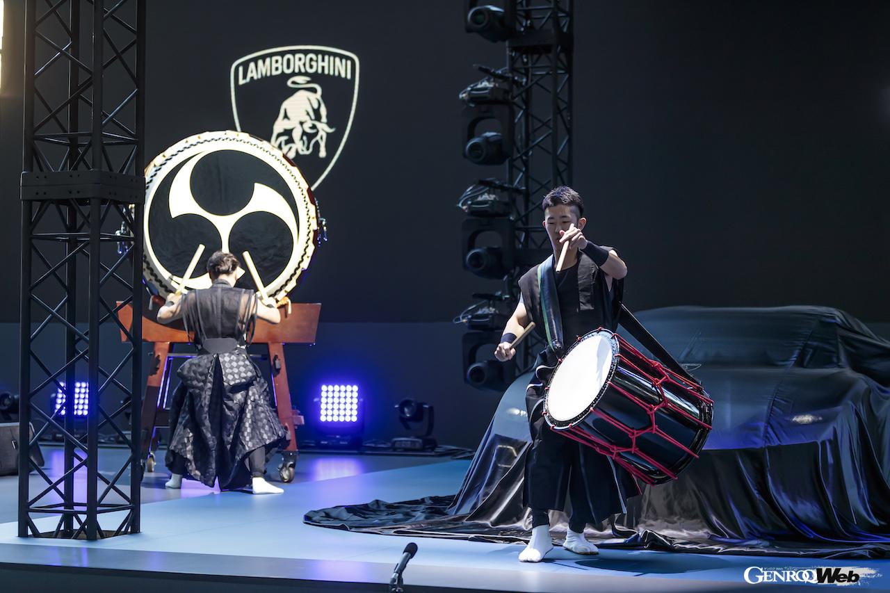 「ランボルギーニ・デイ・ジャパン」で行われた、ランボルギーニ テメラリオのアジア・パシフィック・ワールドプレミア。