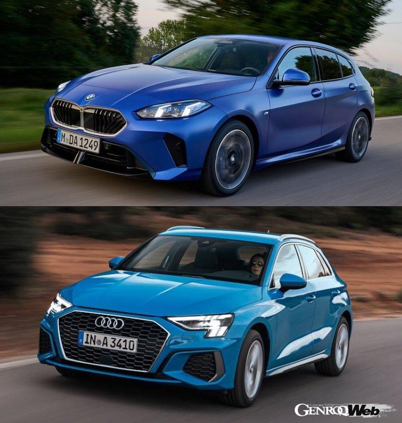 BMW1シリーズとアウディA3