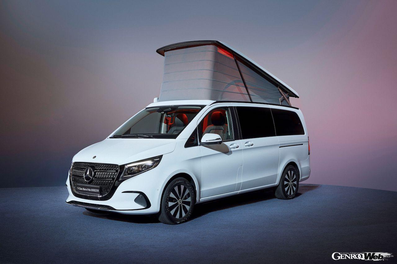 Vクラスのデビュー10周年を記念した「メルセデス・ベンツ Vクラス マルコポーロ ホライゾン」のエクステリア。