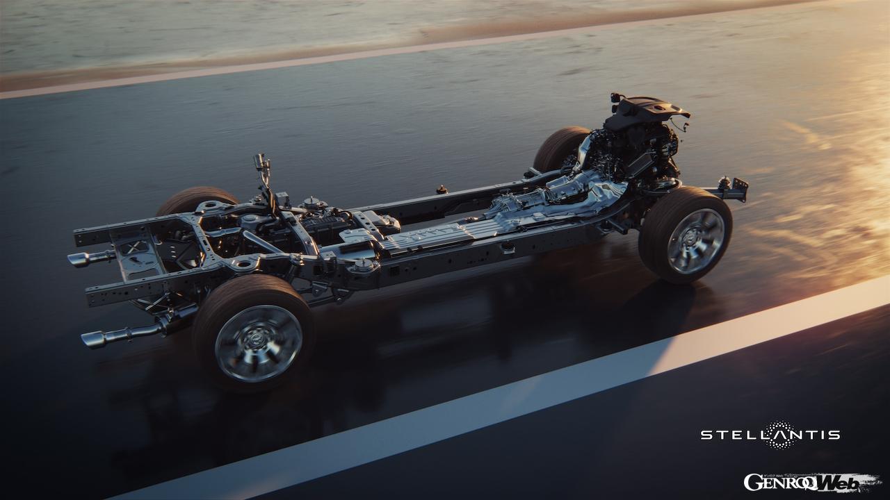 ステランティス・グループは、BEVやレンジエクステンダーを含む、様々なパワートレインに対応するピックアップ＆SUV用プラットフォーム「STLAフレーム」を発表した。