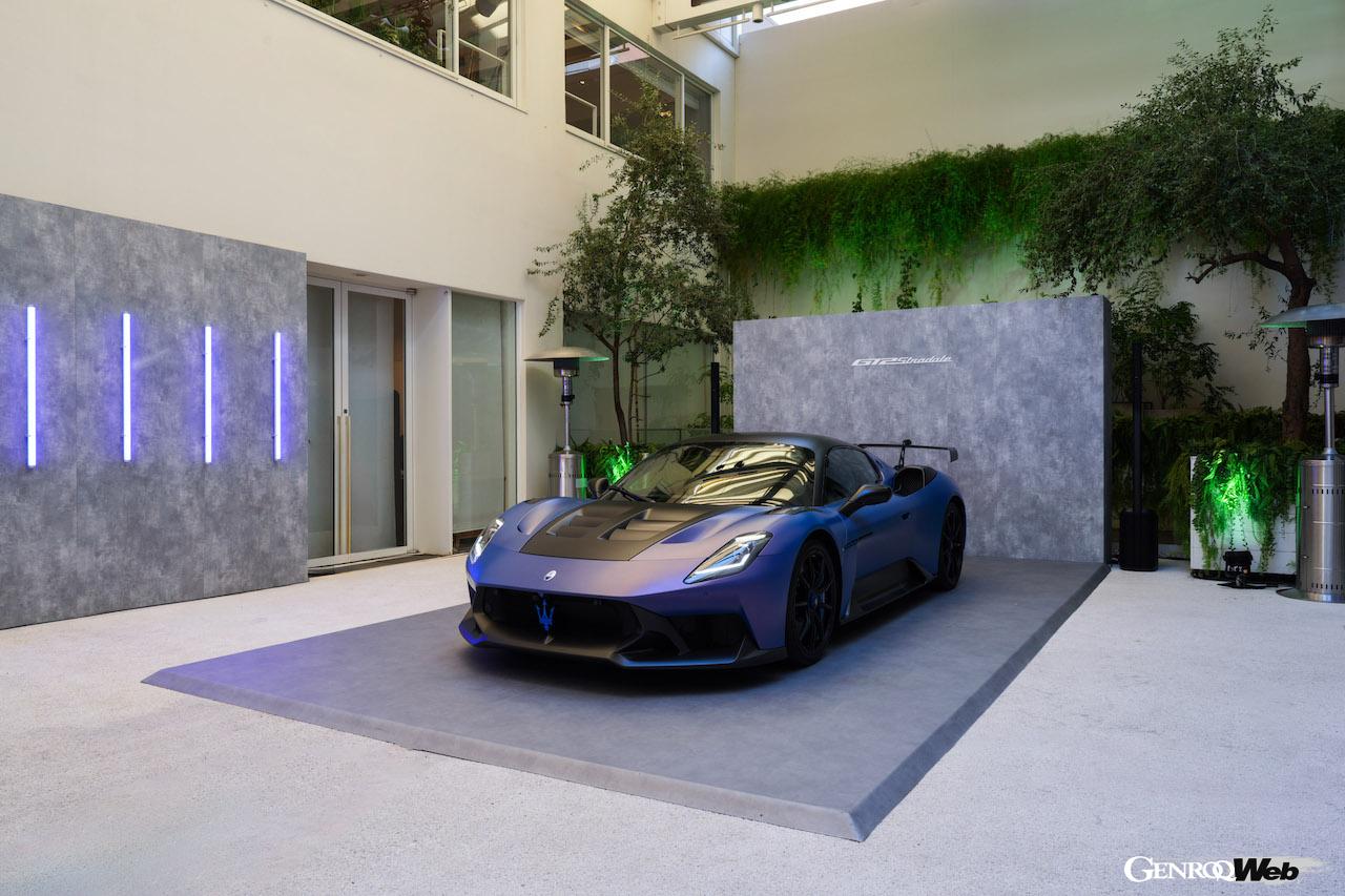 日本において初披露された、公道走行可能なレーシングカー「マセラティ GT2 ストラダーレ」。