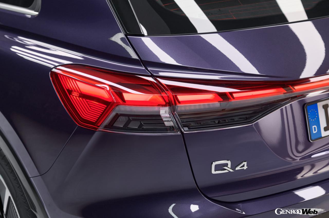 新型「アウディ Q4 45 e-tron」のエクステリア。