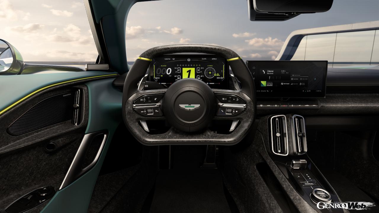 「アストンマーティン ヴァルハラ」の生産仕様のコクピット。