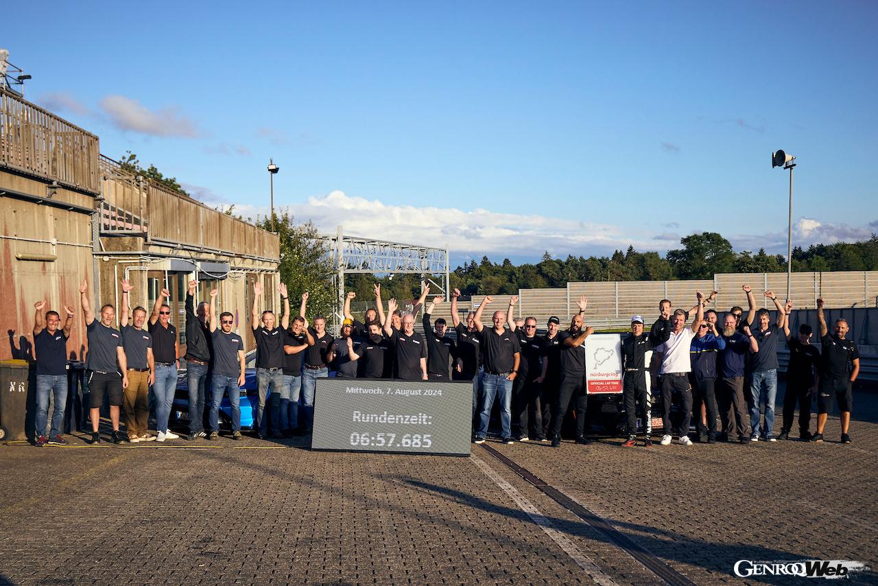 現在開発中の「フォード マスタング GTD」が、ニュルブルクリンク・ノルドシュライフェにおいてタイムアタックを行い、6分57秒685をマークした。