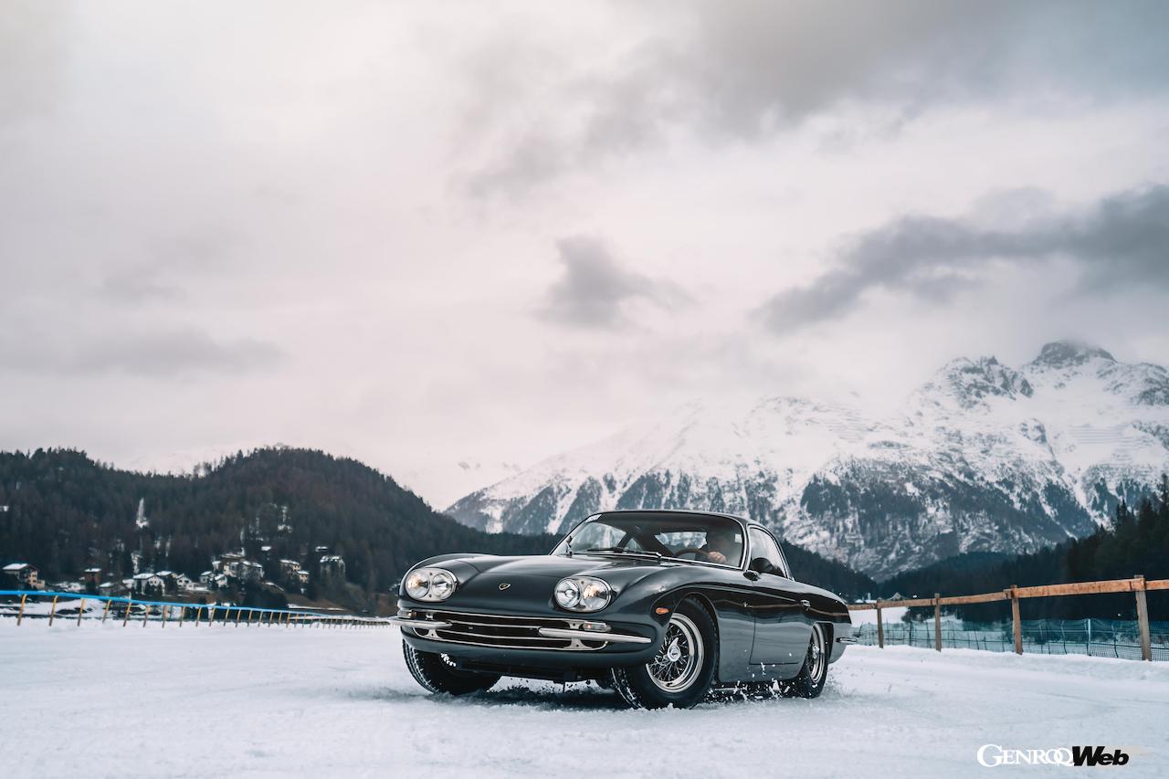 2024年2月、ポロストリコはスイスのサンモリッツで開催された「The ICE」に参加。ランボルギーニ・ミュージアムから2台のアイコニックなモデルを凍結湖で走行させた。