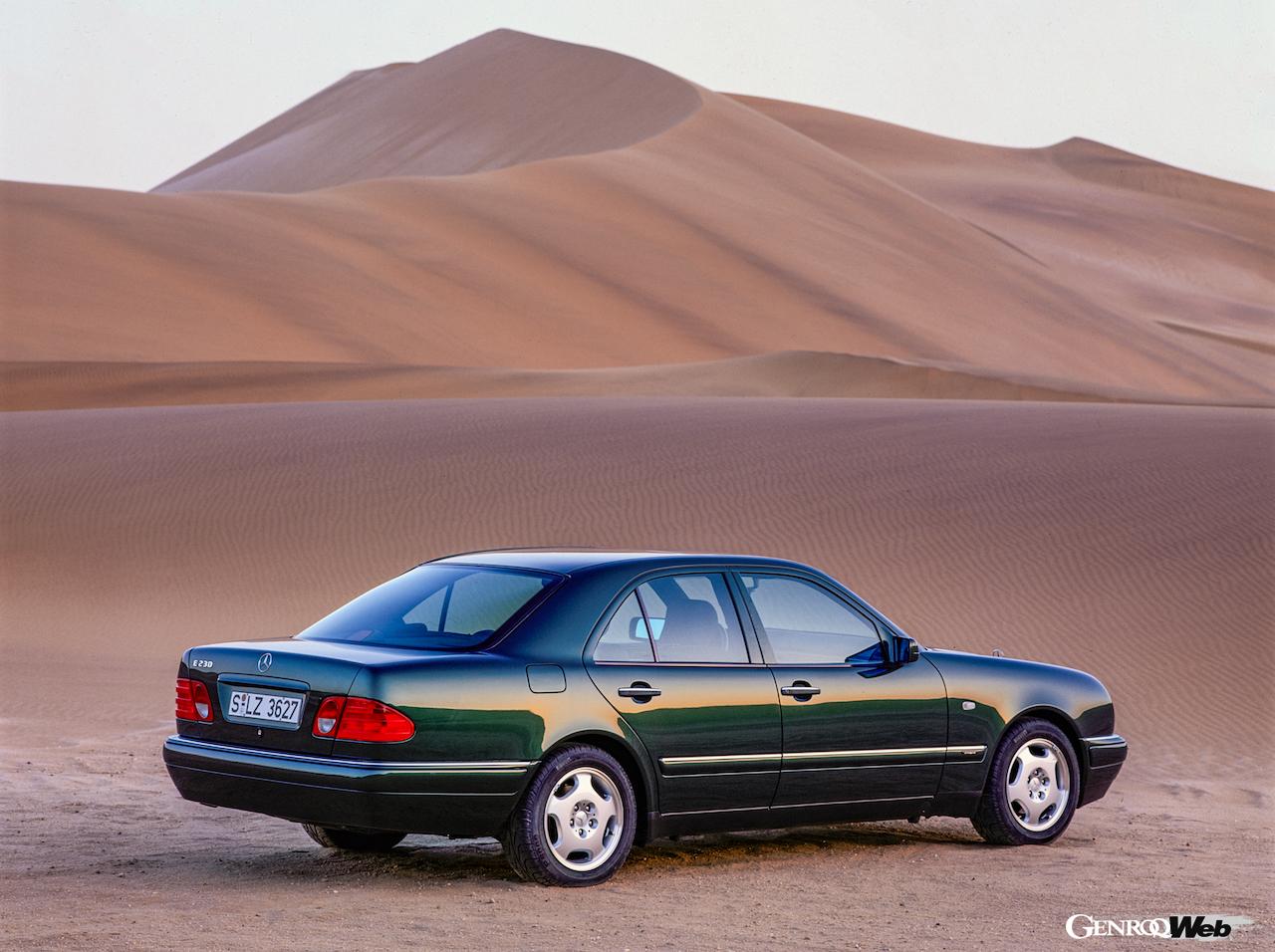 2025年からドイツにおいて「Hナンバー」対象車両となる、メルセデス・ベンツの「W210型Eクラス」。