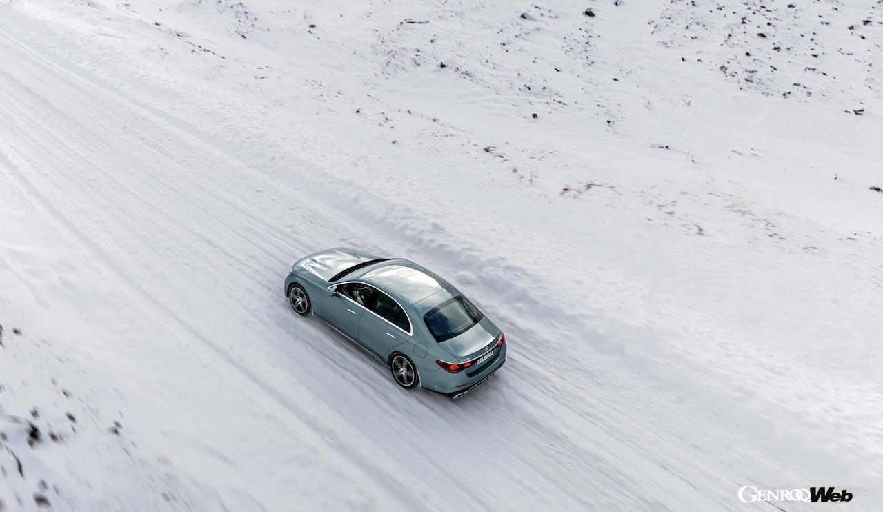 オーストリアのエッツタールの雪上イベントに集められた、メルセデス・ベンツの「4MATIC」搭載モデル。