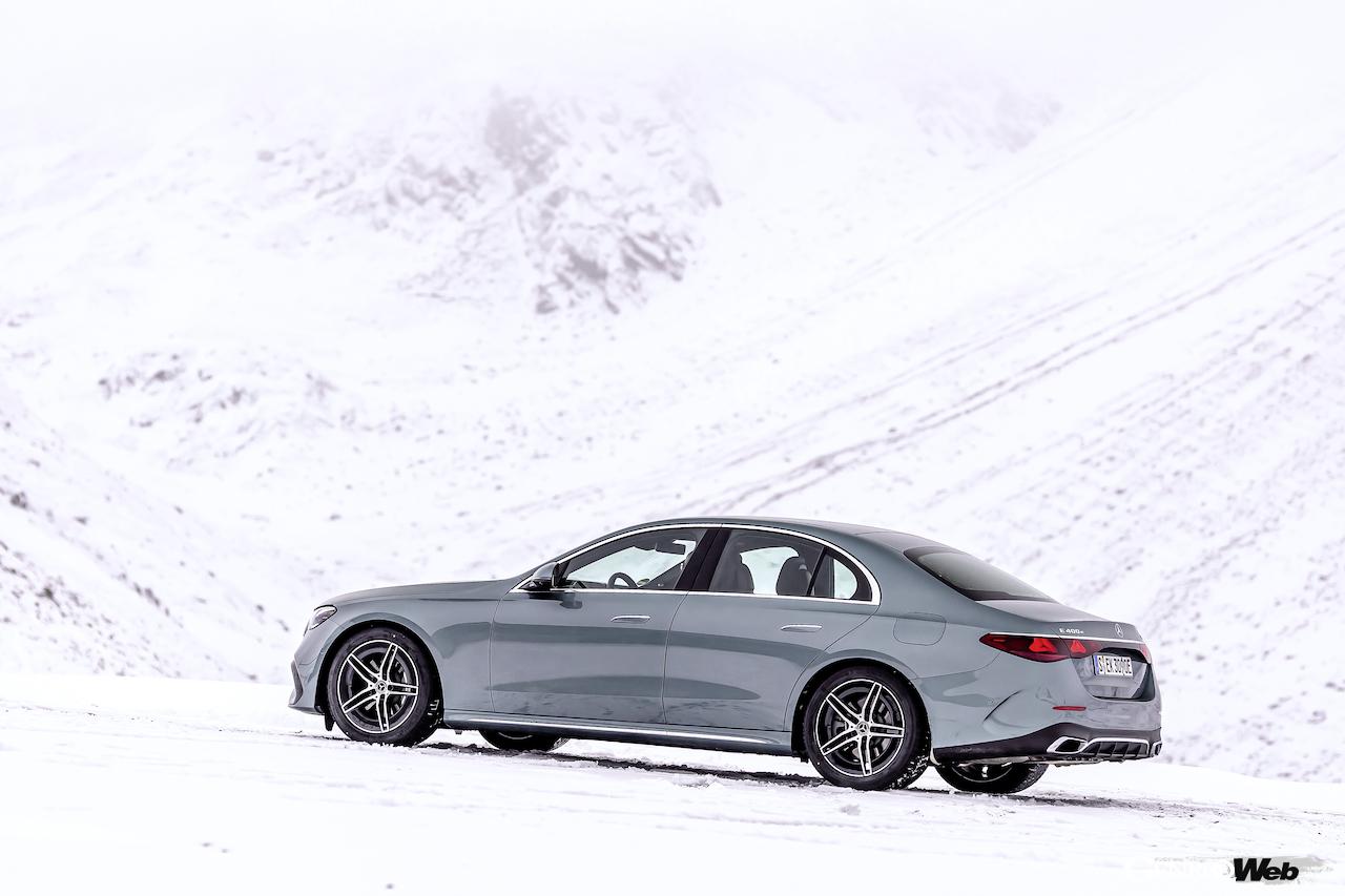 オーストリアのエッツタールの雪上イベントに集められた、メルセデス・ベンツの「4MATIC」搭載モデル。