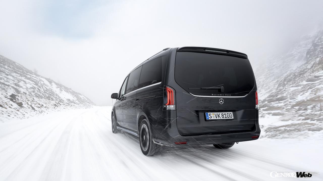 オーストリアのエッツタールの雪上イベントに集められた、メルセデス・ベンツの「4MATIC」搭載モデル。