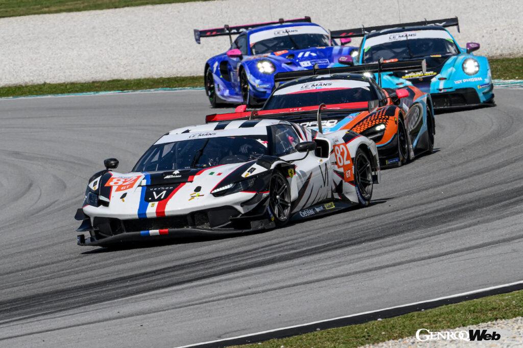 アジアン・ル・マン・シリーズ開幕戦「セパン4時間レース」で表彰台を独占した、フェラーリ 296 GT3。