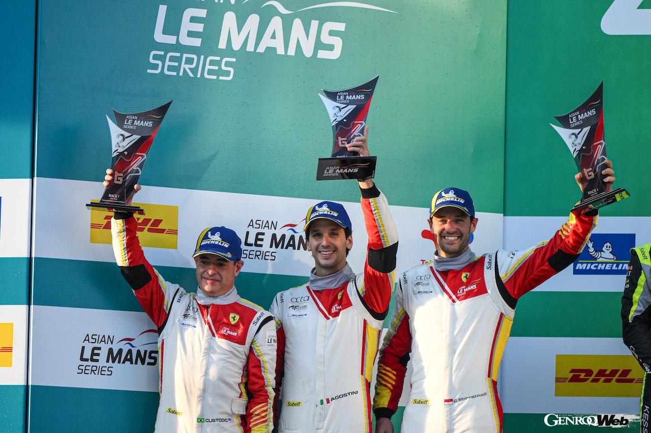 アジアン・ル・マン・シリーズ開幕戦「セパン4時間レース」で表彰台を独占した、フェラーリ 296 GT3。