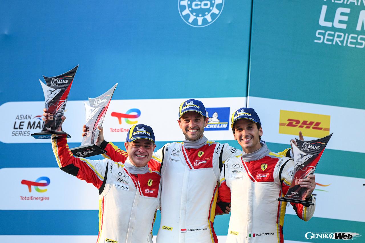 アジアン・ル・マン・シリーズ開幕戦「セパン4時間レース」で表彰台を独占した、フェラーリ 296 GT3。