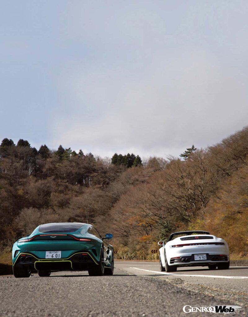 ポルシェ911がスーパースポーツカーの指針であることは間違いない。ヴァンテージも初代のときから、その仮想敵は911だった。ヴァンテージが3代目へと進化を遂げた今、それぞれのキャラクターと立ち位置、走りの魅力はどのように変わったのだろうか。