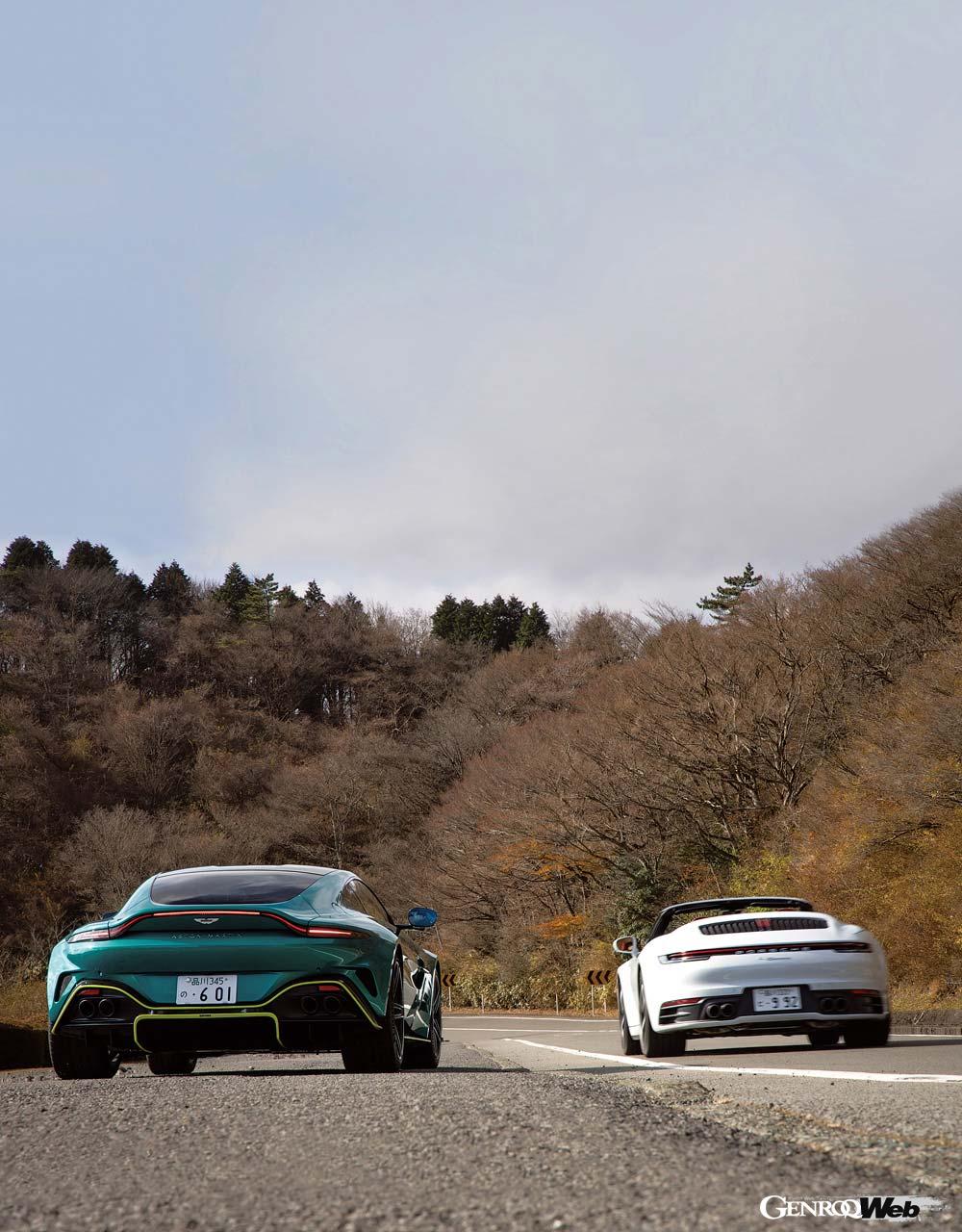 ポルシェ911がスーパースポーツカーの指針であることは間違いない。ヴァンテージも初代のときから、その仮想敵は911だった。ヴァンテージが3代目へと進化を遂げた今、それぞれのキャラクターと立ち位置、走りの魅力はどのように変わったのだろうか。