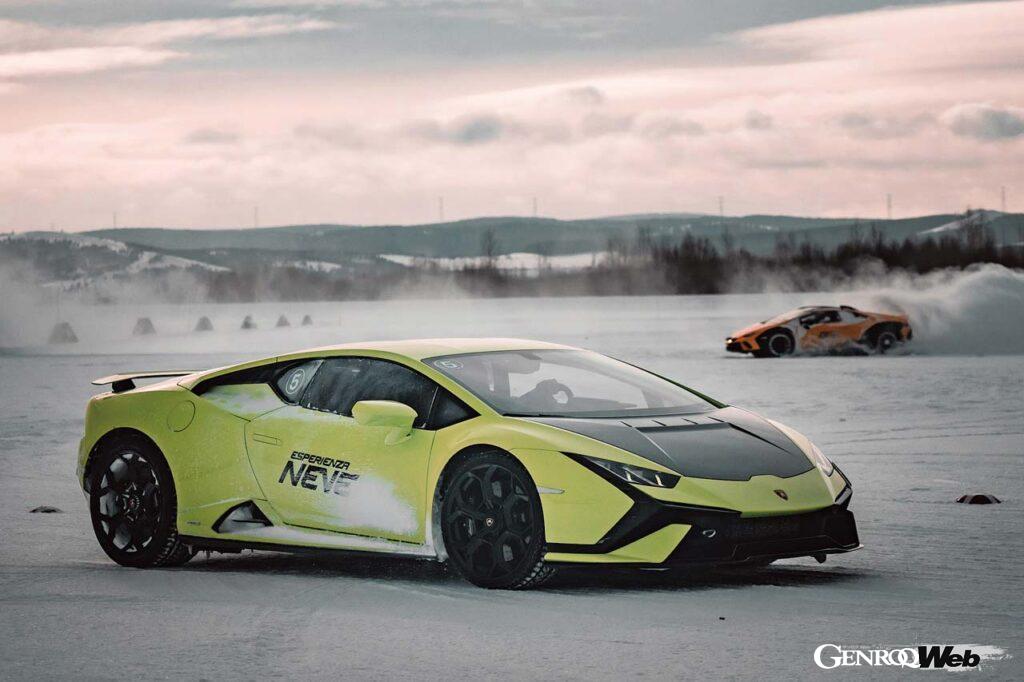 意外だったのが用意されたモデルの中で唯一の後輪駆動であるウラカン・テクニカが最もコントローラブルだったことだ。ドリフトを思う存分楽しんだ。