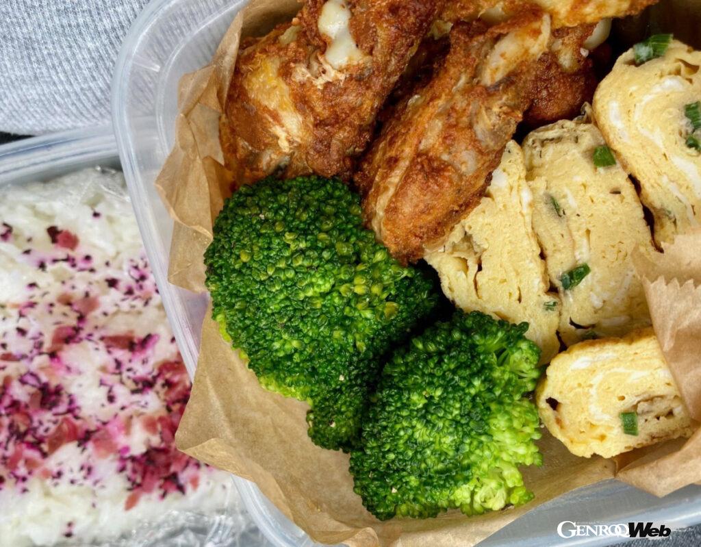 レースウィークのある日のお弁当 ヨーロッパ人の前でも恥ずかしくなくなりました